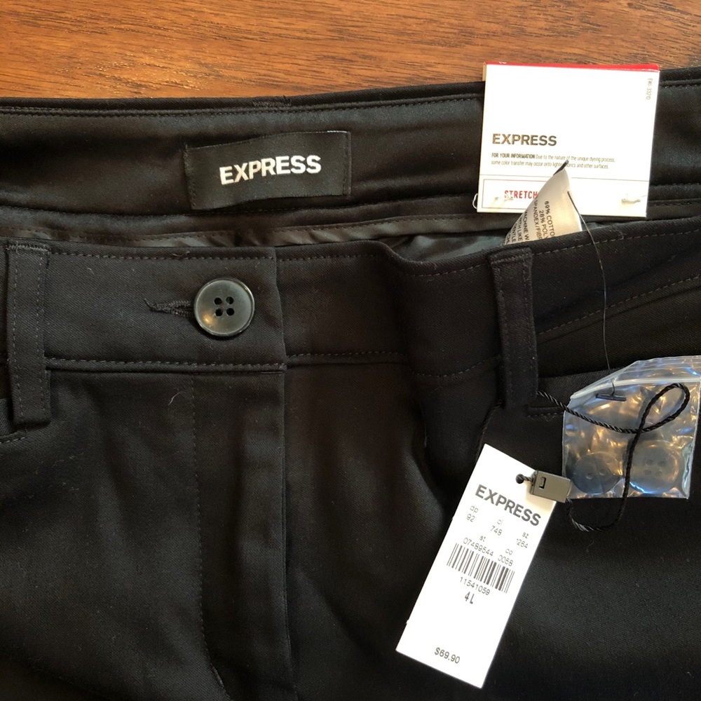 Express Straight Mid Rise Pants - Picture 5 of 5